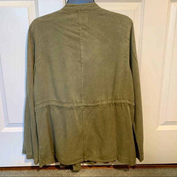 Knox Rose Drapey Olive GreenMilitary Jacket - Picture 5 of 6